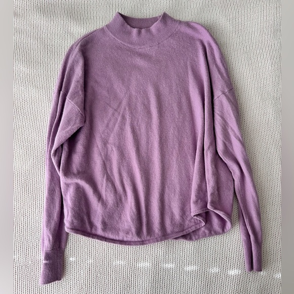 Madewell Lilac Mock Neck Sweater Size M - Picture 6 of 9